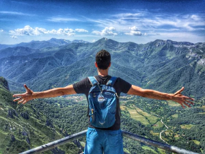 open arms the mountains